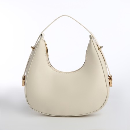 Bag Women's Baget with a zipper, milk color