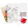 Application for the New Year with feathers and rhinestones "Snegier", New Year's set for creativity