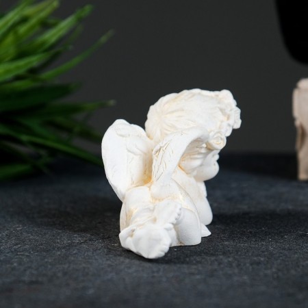 The figure "angel lies on the handles" gilding, 8x4x4cm-1