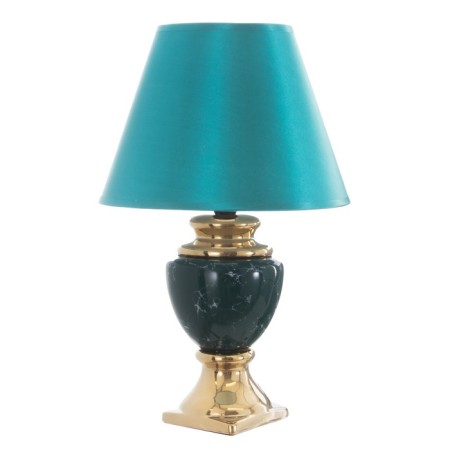 Lima table lamp E14 40W green-gold 22x22x35 cm-6