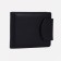 Male purse on the button, black color