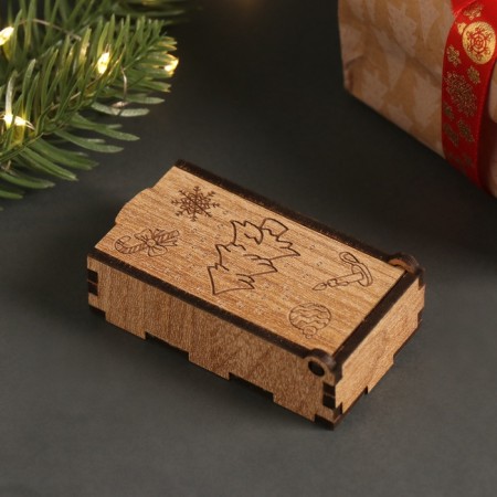 New Year's box "Christmas tree" 7x4x2 cm-3