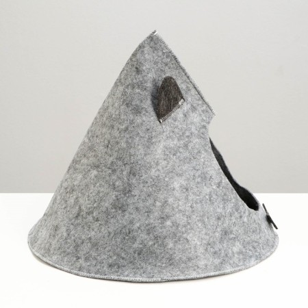Animal house from felt "Eared Vig-Vam", 48 x 45 cm-2