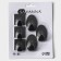 Set of metal self -adhesive hooks Savanna Black Loft Drop Box, 6 pcs