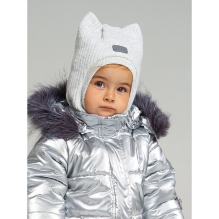 Hat-shuttle for a girl, size 46, color light gray