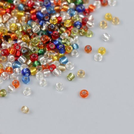 Glass beads 8/0 "translucent multi -colored" 450 gr-1