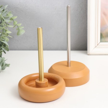 Spinner for stringing beads wood d = 9.5 cm-2