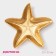 Fruit dish Dolyana "Sea Star", 33 × 33 cm, gold