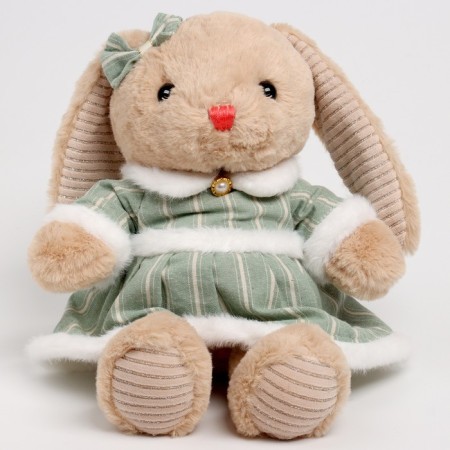 Soft toy "Little Friend", saying in a green dress-2