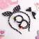 Solokha hair set (rim, 2 elastic bands, clamp) Funny peas