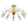 Lamp Ceiling Economy Highlight 12121/9FGD MK, 9x40W, E14, 35x70x70 cm, gold color