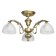 Ariadne chandelier, 3x60W E27, antique bronze