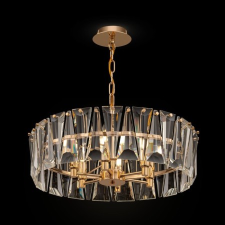 Suspended lamp Maytoni MOD043PL-06G, 6HE14, 60W, 51.7x51.7x66.8 cm, Color Gold-5