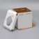 Box for a cake with a window, "cake", white, 26 x 26 x 30 cm