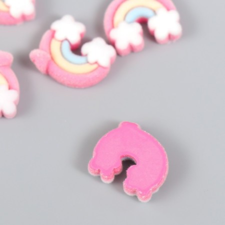 Decor for creativity velvet spraying "Rainbow with a heart" 0.6x1.7x2 cm-1