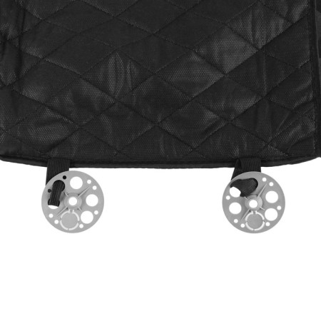 Nabbage on the front seat, velor, size 55 x 130 cm, black, wide seat-6