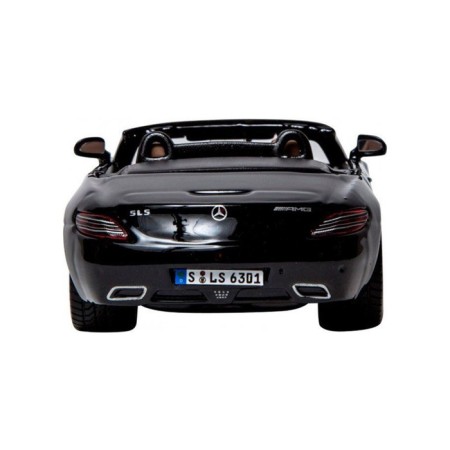 BBURAGO Mercedes-Benz SLS AMG Roadster, Die-Cast, 1:32, Black color-5