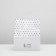 Crafts, white, “polka dots”, 24 x 10.5 x 32 cm
