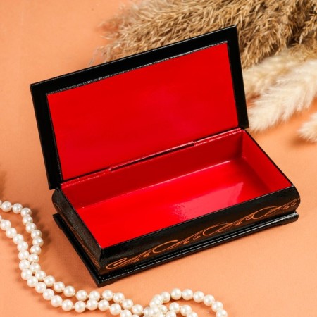 Casket - Bill "Lilac", 8.5 × 17 cm, lacquer miniature-1