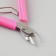 Manicure nippers for cuticle, 10 cm, blade length - 8 mm, pink color