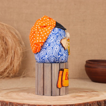 Domovaya Thomas "All the Blessings", on a barrel, 19x11x10 cm-3
