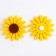 Adhesive -based felt decor, set 20 pcs., Size 1 pc. - 6 × 6 cm., Yellow color