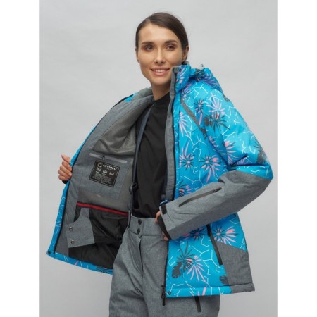 Ski suit female, size 48, blue color-6