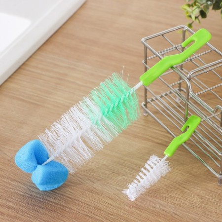 Set of brushes for dishes of Dolyan, 2 pcs: 25 × 6 cm, 12 × 2 cm, color mix-1