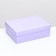 The box is folding, lid is lilac, 24 x 17 x 8 cm