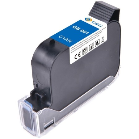 Cartridge G&G GB-001C, for G&G GG-HH1001, 42 ml, blue color-3