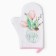 Mittens-Object Ethel "Tulips" 20x28cm, Sarzha, 100% H/L, Vatin 250g/m2