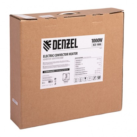 Denzel XCE-1000, 15 m², 1000 watts, convector, white-8