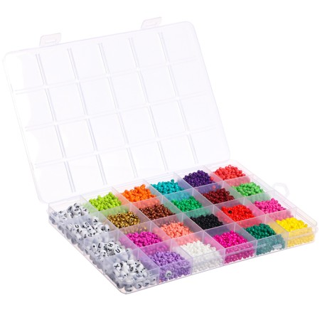 Set for creativity "Create your decoration", beads, letters, 24 types-6