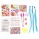 Set with strands, tattoos, rhinestones, purse