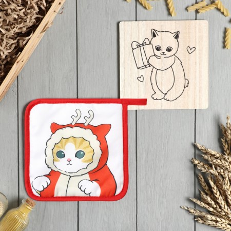 Kit kitchen cat: stand 15*15 cm, take 17*17cm