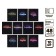 A set of subject notebooks of 48 sheets "Neon", 10 items with reference material, cover coated cardboard, UV-lax, OFSET BOCom