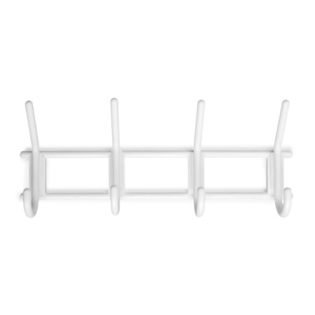 Tundra hanger, 4 hook, snow-white, plastic, 1 pc.-3