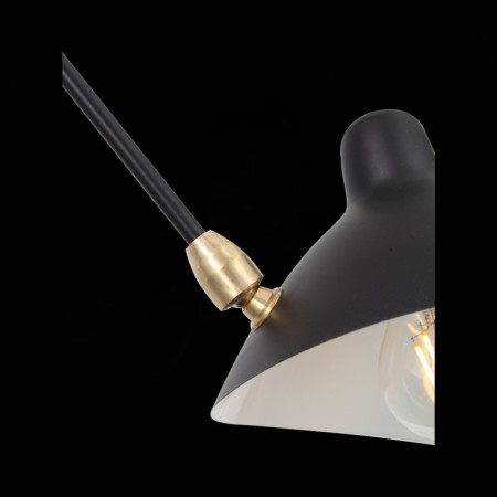 Ceiling Ceiling ST LUCE. SL305.402.06. SPRUZZO. 6x60 watts, E27, 180x180x54 cm, black color-6