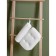 The bathroom pillow is spa premium, on suction cups, white color