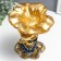 Souvenir Polystone Bust Top "Girl from Africa" ​​Black with gold 23x15x15 cm