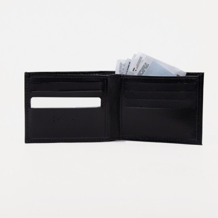 Male purse without fastening, black color-3