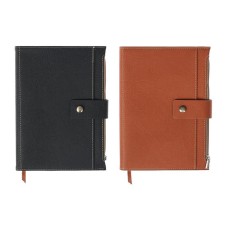 Organizer A5, 120 sheets in a cage, with a knife, with a pocket, PVC cover, mix
