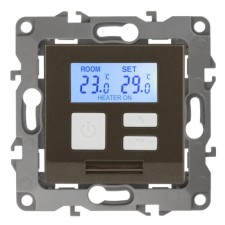 Universal thermoregulator 230V-IMAX16A, IP20, era12, bronze