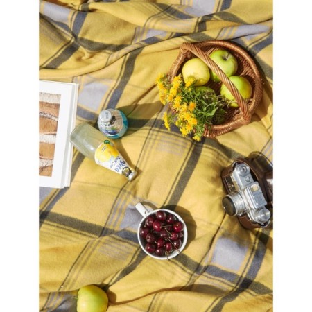 Aberdeen blanket, size 150x200 cm, yellow color-2