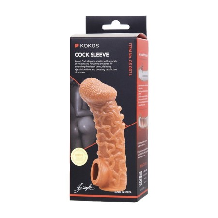 Kokos nozzle is realistic with additional stimulation, TPE, bodily, 15.6 cm, l-7