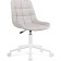 Computer chair Chester Metal/velor, white/milk 49x60x84 cm