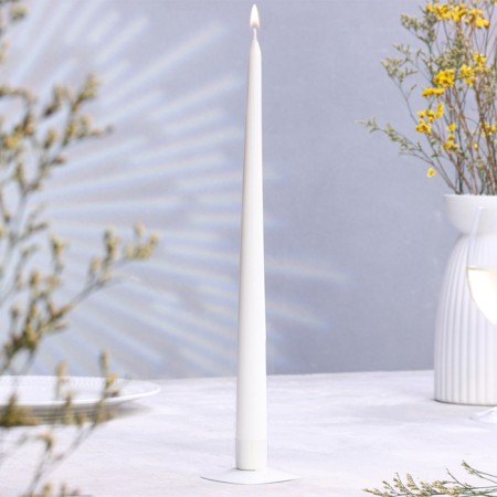 Antique candle, 4x35 cm, white