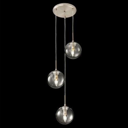 Suspended lamp Citilux "Tommy" CL102031, 33x33x35 cm, 3x40W, E14, gray color gray-2