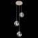 Suspended lamp Citilux "Tommy" CL102031, 33x33x35 cm, 3x40W, E14, gray color gray