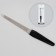 Metal file for nails, perforated, 15 cm, black color